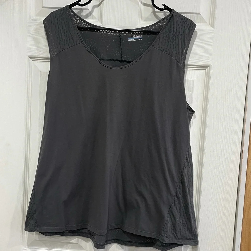 Columbia Women’s XL Grey Burnout Tank Top Performance GUC